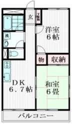 サンユーハイツの物件間取画像